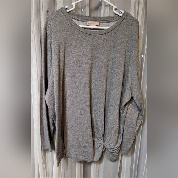 Philosophy Gray Plus Size Top Size 3X - Picture 1 of 5
